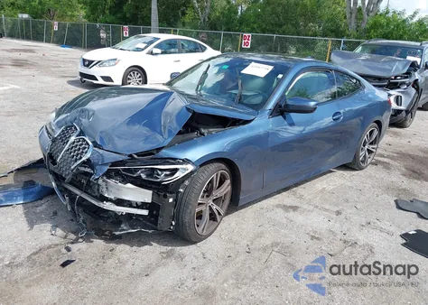 2022 BMW 430I z USA, uszkodzony, nr VIN WBA53AP04NCH79918